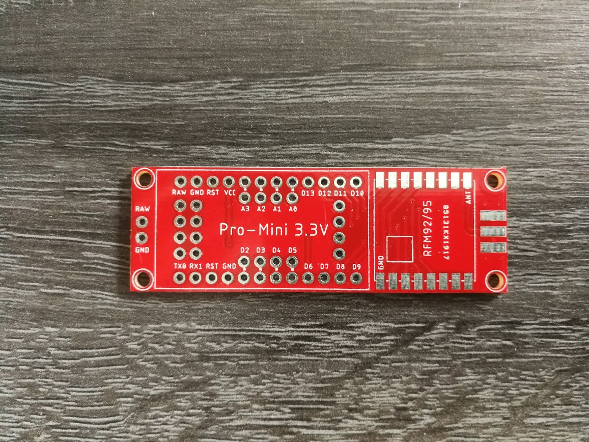 LoRa Node PCB 203 for Interface Pro Mini RFM92/RFM95